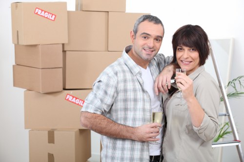 Boxes and furniture prepared for secure storage in Anerley